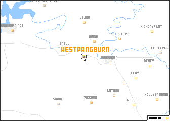 map of West Pangburn