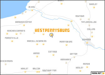 map of West Perrysburg