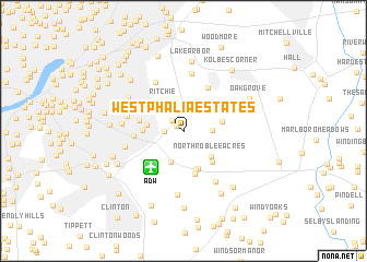 map of Westphalia Estates