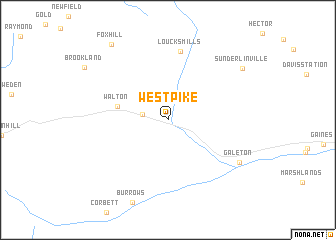 map of West Pike