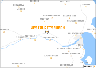 map of West Plattsburgh