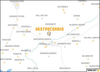 map of West Pocomoke