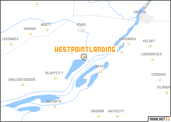 map of West Point Landing