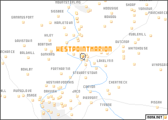 map of West Point Marion