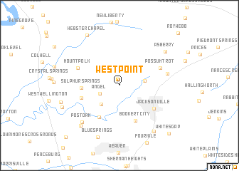 map of West Point