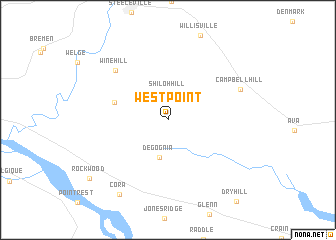 map of West Point