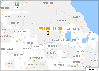 map of West Pullman