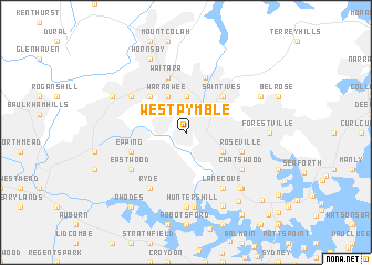 map of West Pymble