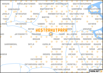 map of West Rāhutpāra