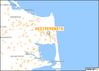 map of West Rehoboth