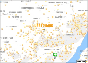 map of West Riding