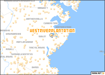 map of West River Plantation