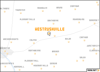 map of West Rushville