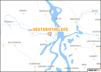 map of West Saint Helens