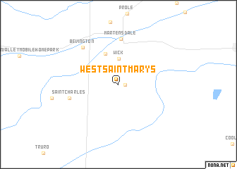 map of West Saint Marys