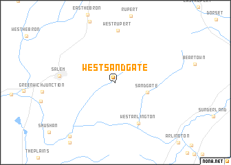 map of West Sandgate