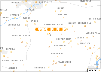 map of West Saxonburg