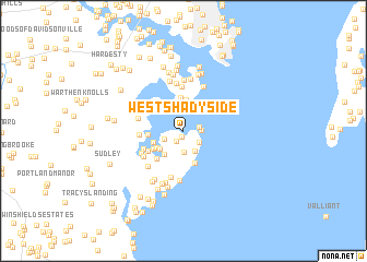 map of West Shadyside