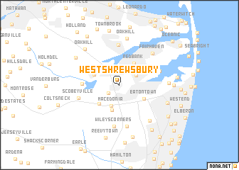 map of West Shrewsbury