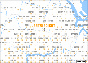 map of West Sibāikāti