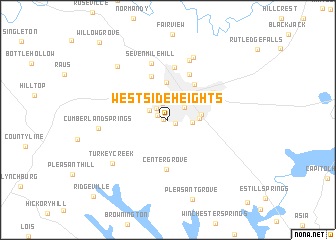 map of Westside Heights