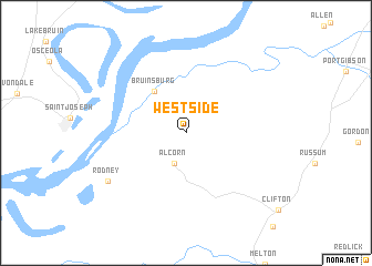 map of Westside