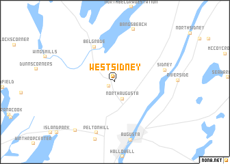 map of West Sidney