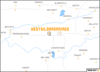 map of West Siloam Springs