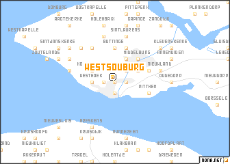 map of West-Souburg