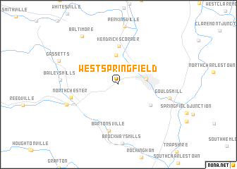 map of West Springfield