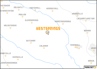 map of West Springs