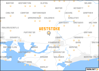 map of West Stoke