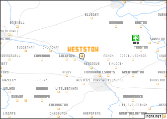 map of West Stow