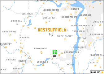 map of West Suffield