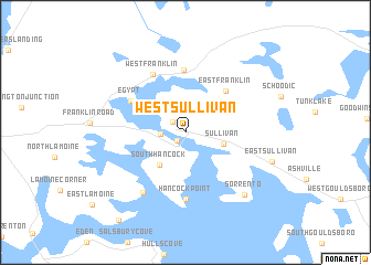 map of West Sullivan