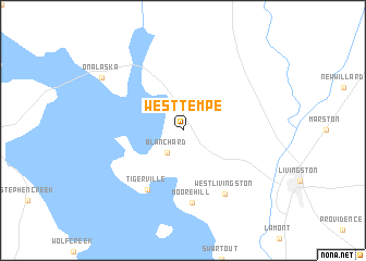 map of West Tempe