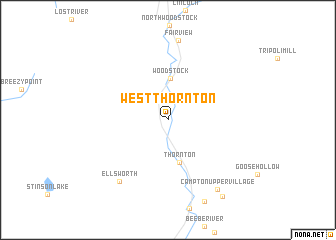 map of West Thornton