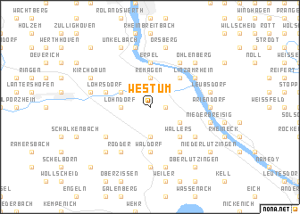 map of Westum