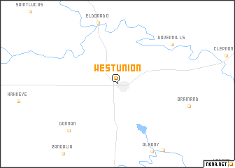 map of West Union