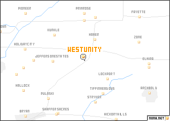 map of West Unity