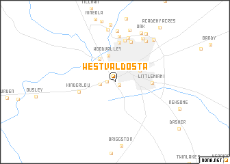 map of West Valdosta