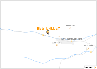 map of West Valley