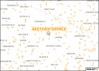 map of West View Terrace