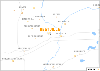 map of Westville