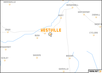 map of Westville