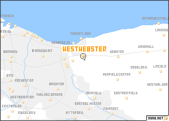 map of West Webster