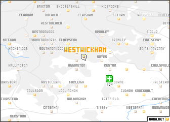 map of West Wickham