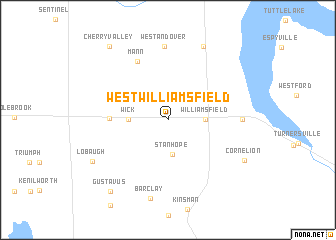 map of West Williamsfield