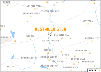 map of West Willington