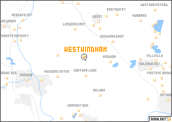 map of West Windham